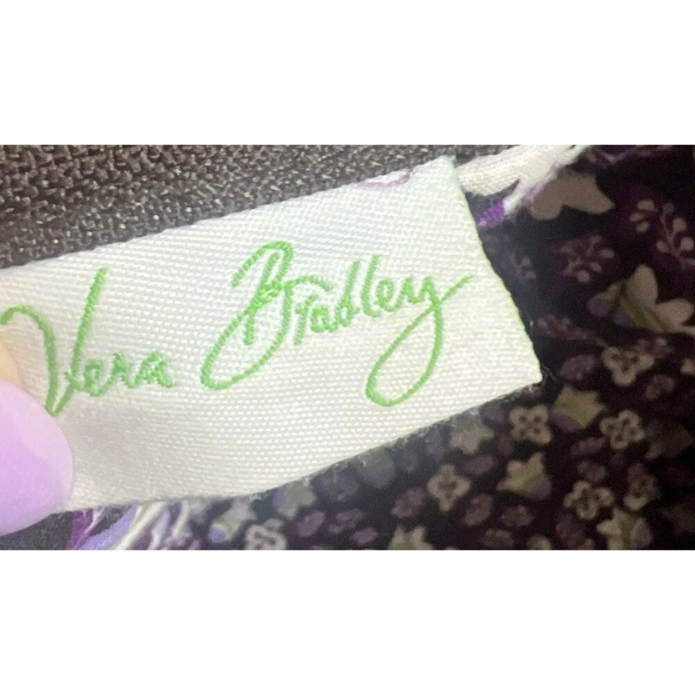 Vera Bradley (2011) Retired Plum Petals Pattern Travel Duffel Bag Boho Chic Y2K - Picture 11 of 12